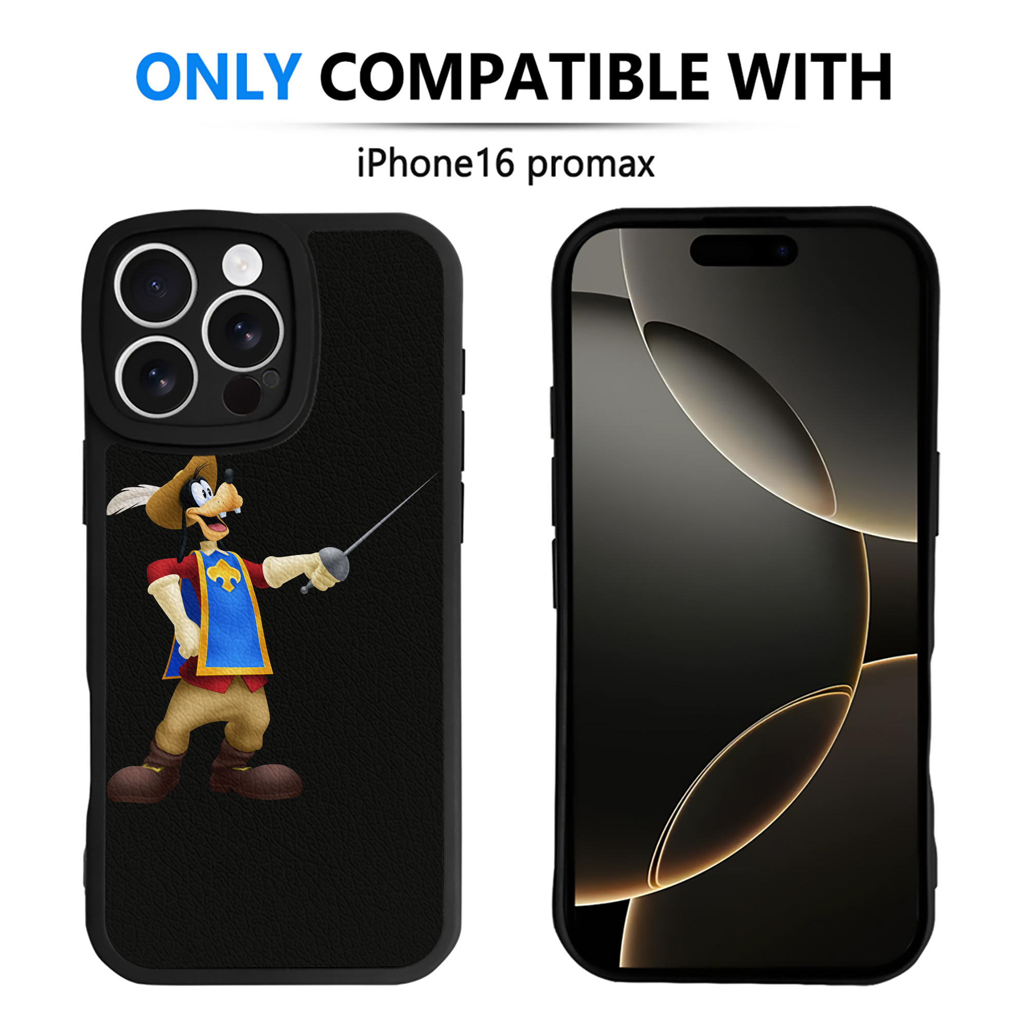 （画像用） ミッキーマウス Mickey Mouse 【iPhone 16シリーズ対応】シリコンスマホケース（レザー調） 材質：シリコン
